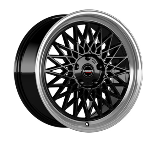 Borbet B 8,0x18 ET30 black rim polished Alufelge