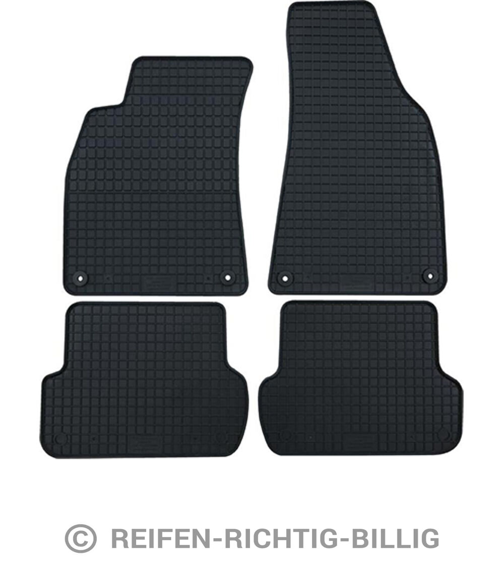 PASSGENAU Gummi-Matten Fußmatten passend für FORD C-MAX 2 GRAND 2010-2016 VORN